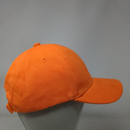 choKoLids Strapback Hat Orange OSFA Adjustable 6 Panel Blank Polyester