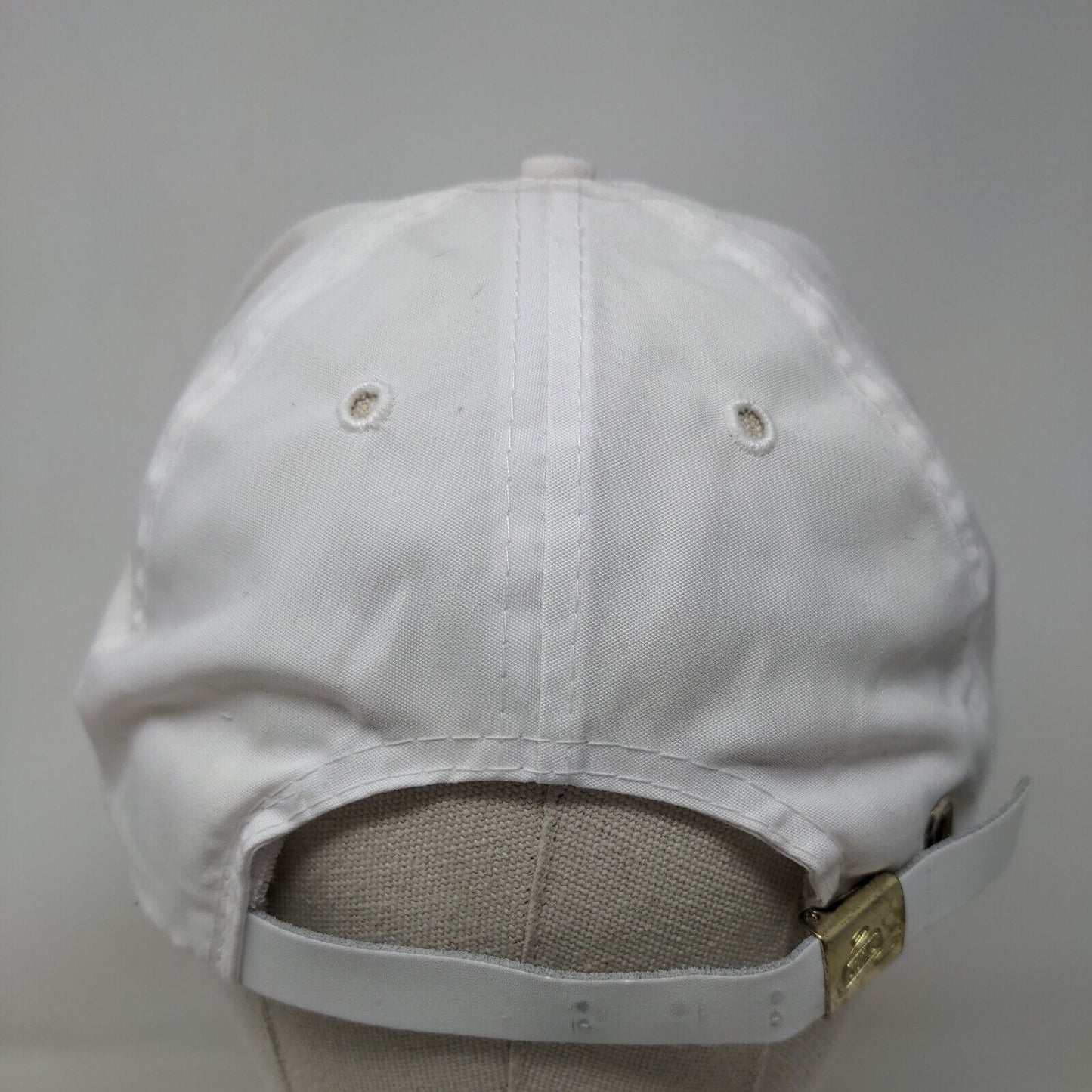 Otto Slideback Rope Hat White OSFA Adjustable Leather Strap Blank