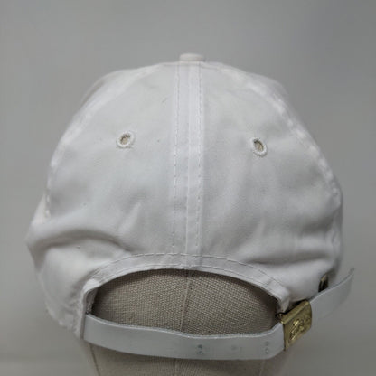 Otto Slideback Rope Hat White OSFA Adjustable Leather Strap Blank