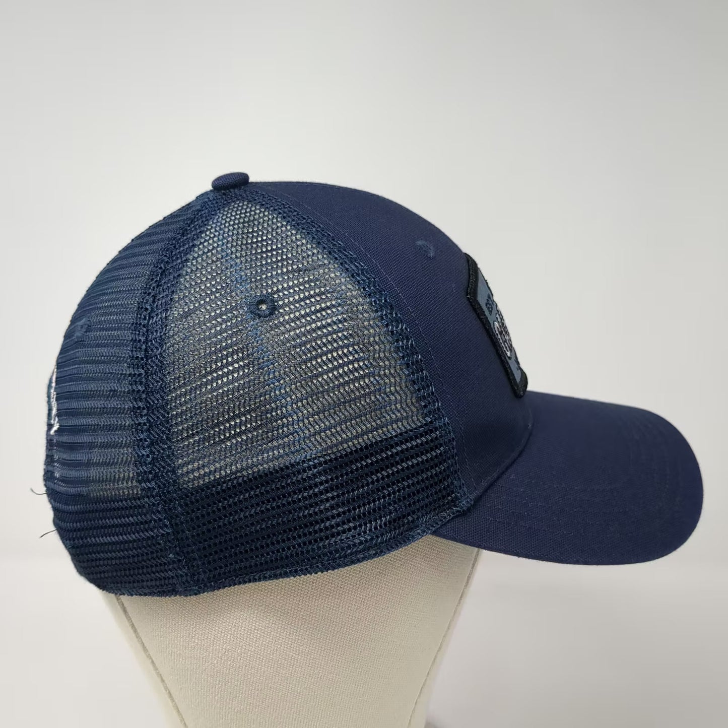Carhartt Trucker Hat Blue OS Santa Ynez Valley Vineyard Patch Mesh Snapback