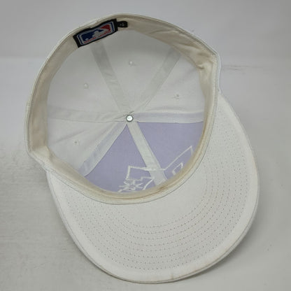 New Era MLB Baseball Cap White 7 1/8 Fitted 59FIFTY DC Logo Tonal Flat Brim