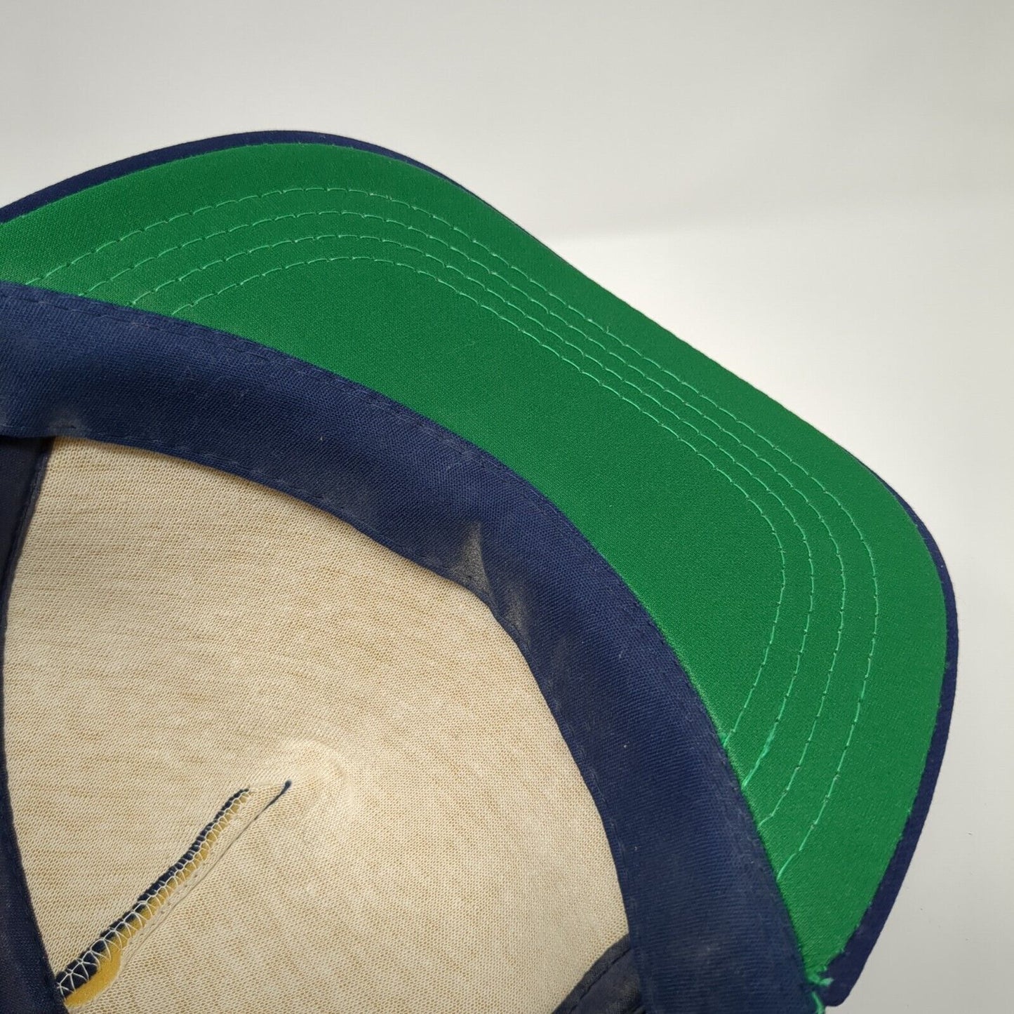 Hogle Zoo Snapback Mesh Back Trucker Hat Blue OSFA Adjustable Triangle