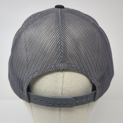 208 Precision Design & Trim Snapback Trucker Hat Black OS Adjustable Richardson