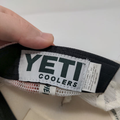 YETI Built For The Wild Snapback Trucker Hat Blue OSFA Adjustable Mesh Back