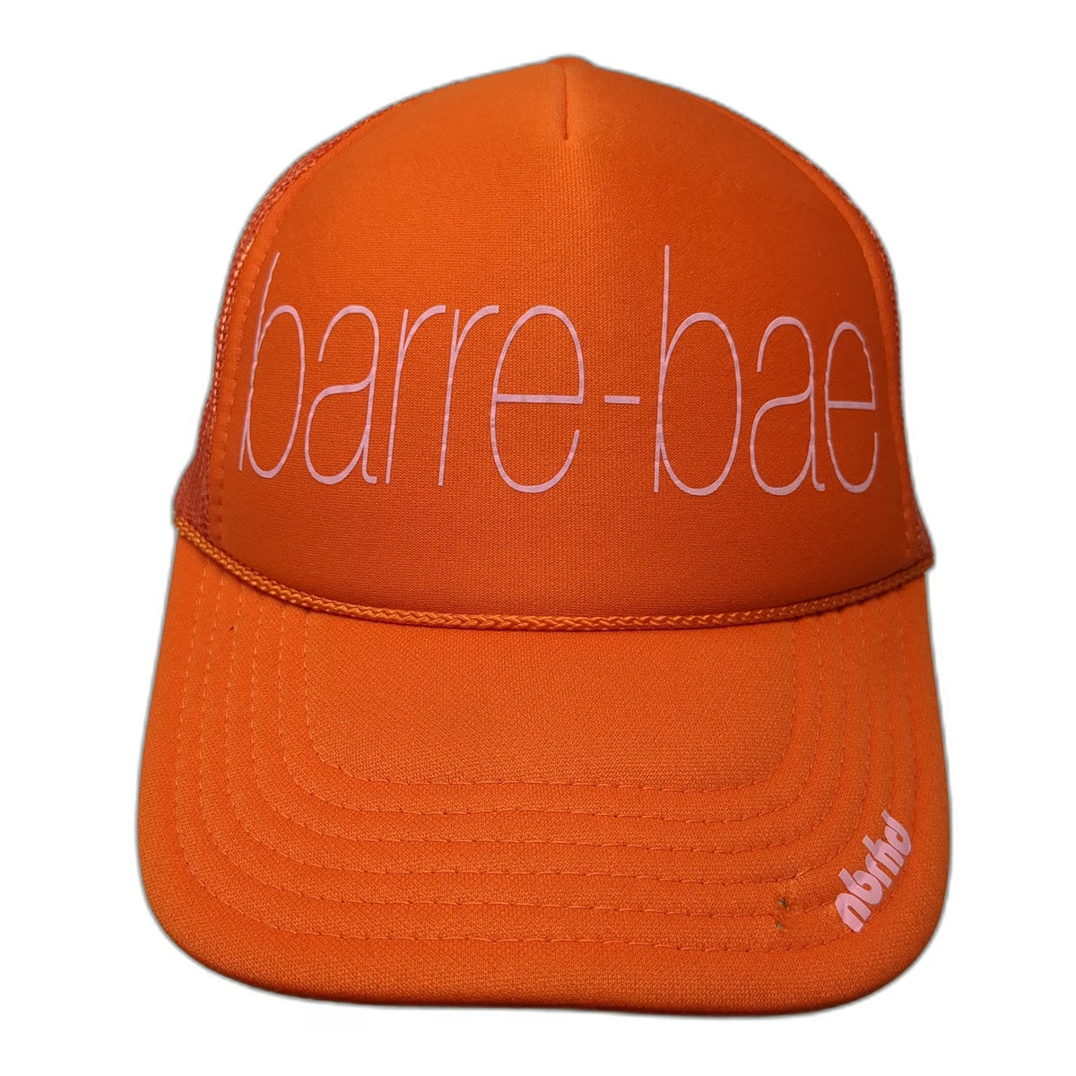 Neighborhood Laguna Barre-Bae Trucker Hat Orange OSFM Snapback Mesh Foam Front