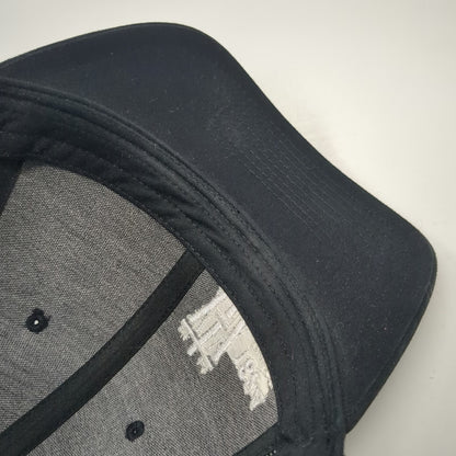 Richardson Trucker Hat Black OSFM 1884 Line Co Logo Mesh Back Snapback 112 hat