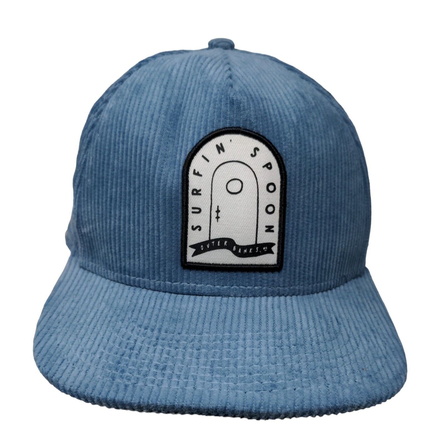 Surfin' Spoon Outer Banks Slideback Hat Blue One Size Corduroy 6 Panel Cotton