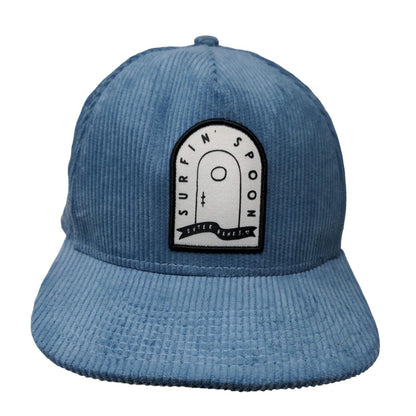Surfin' Spoon Outer Banks Slideback Hat Blue One Size Corduroy 6 Panel Cotton