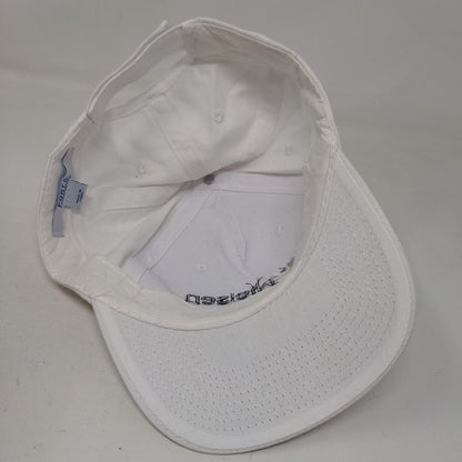 Nielsen Strapback Hat White One Size Embroidered Solid Port & Company