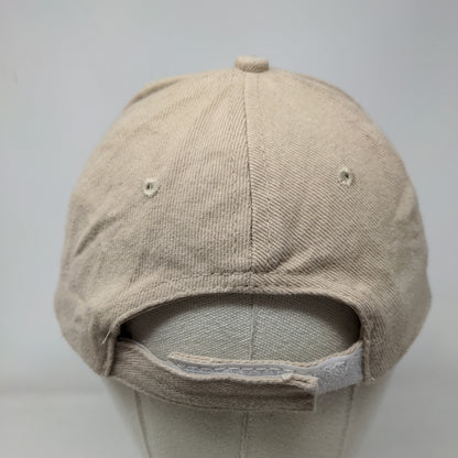 Jordan Strapback Hat Tan 58cm Solid Adjustable Vent Holes 6 Panel Cotton