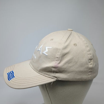 Greece National Team Beige Cap One Size Strapback Greek Flag Embroidered Hat