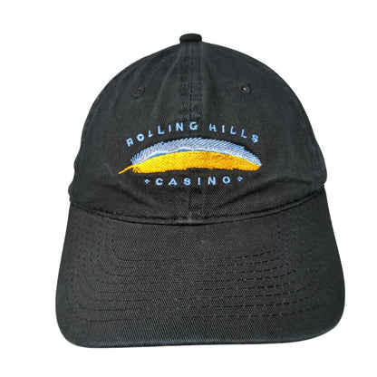 Rolling Hills Casino Slideback Hat Black One Size Embroidered Town Talk