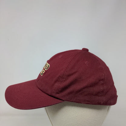 Cloud Wars Slideback Hat Red Burgundy One Size Embroidered 6 Panel
