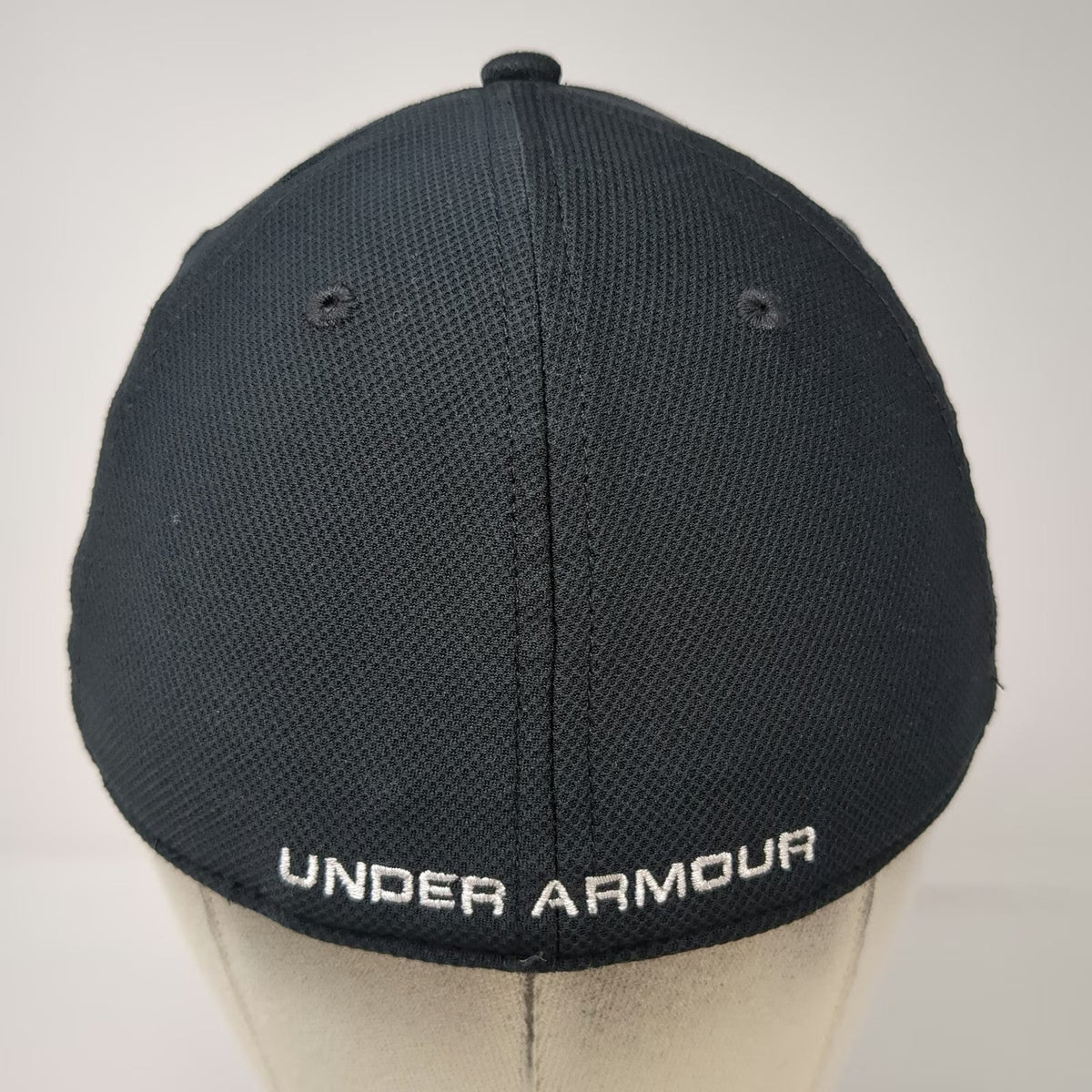 Under Armour Baseball Cap Black M Embroidered Logo Performance Stretch Fit Hat