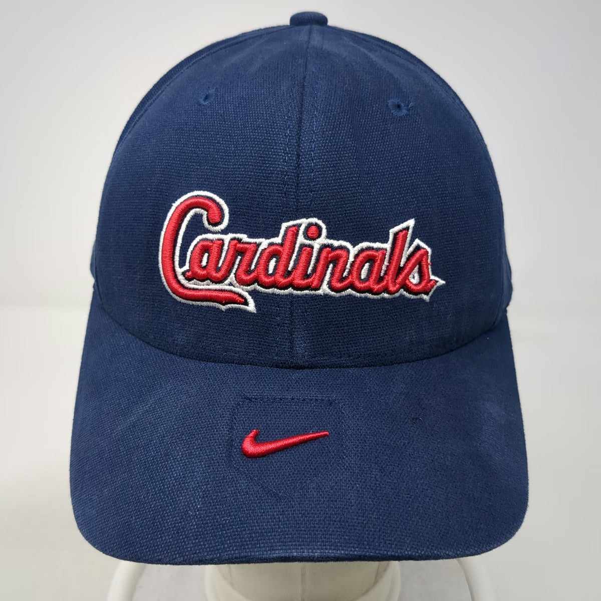 Nike MLB St. Louis Cardinals Baseball Cap Blue One Size Flexfit Red Undervisor