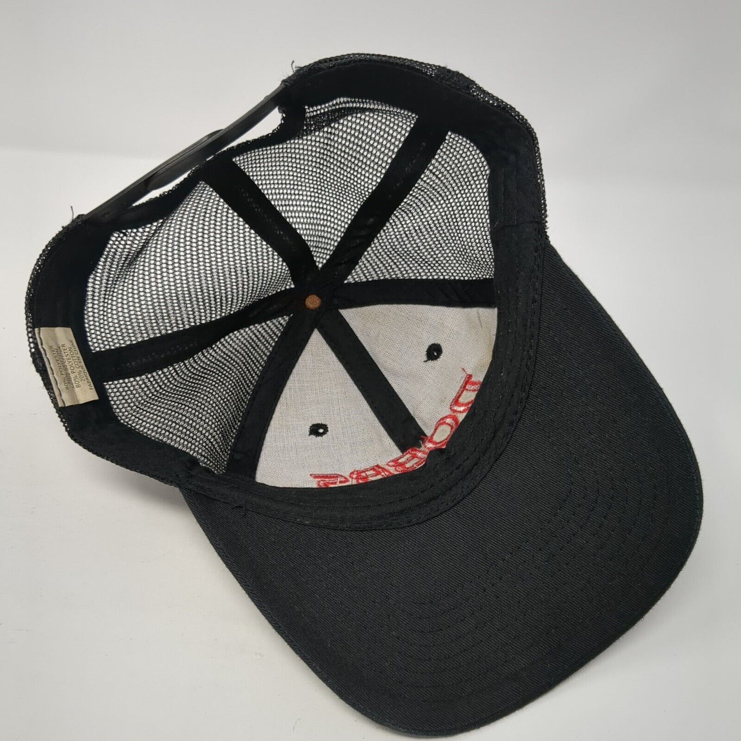 DOBBS Tire Auto Centers Snapback Trucker Hat Black OS Adjustable Mesh Back