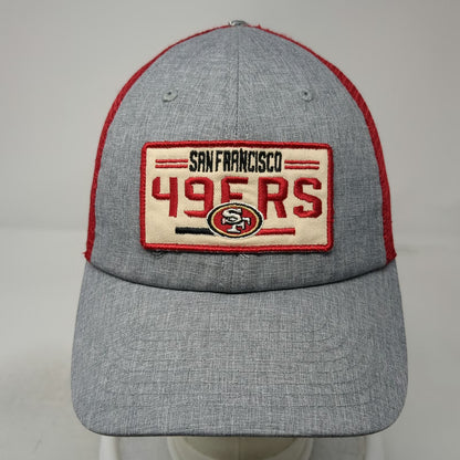 NFL Team Apparel San Francisco 49ers Gray Red One Size Trucker Hat Mesh Snapback
