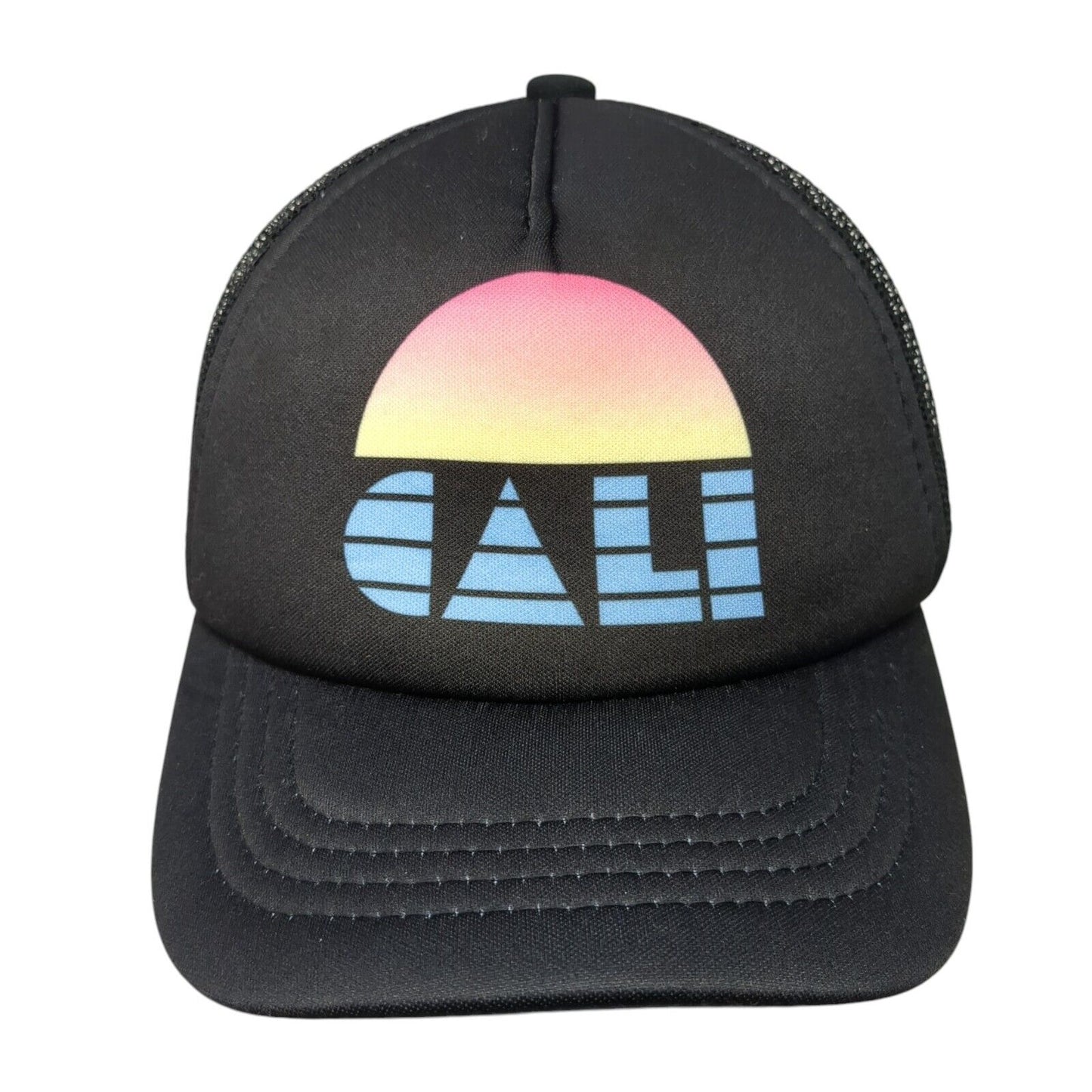 Cali Snapback Trucker Hat Black One Size Mesh Back Old Navy Adjustable