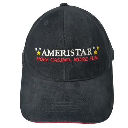 Ameristar More Casino More Fun Baseball Cap Black OS Adjustable Embroidered