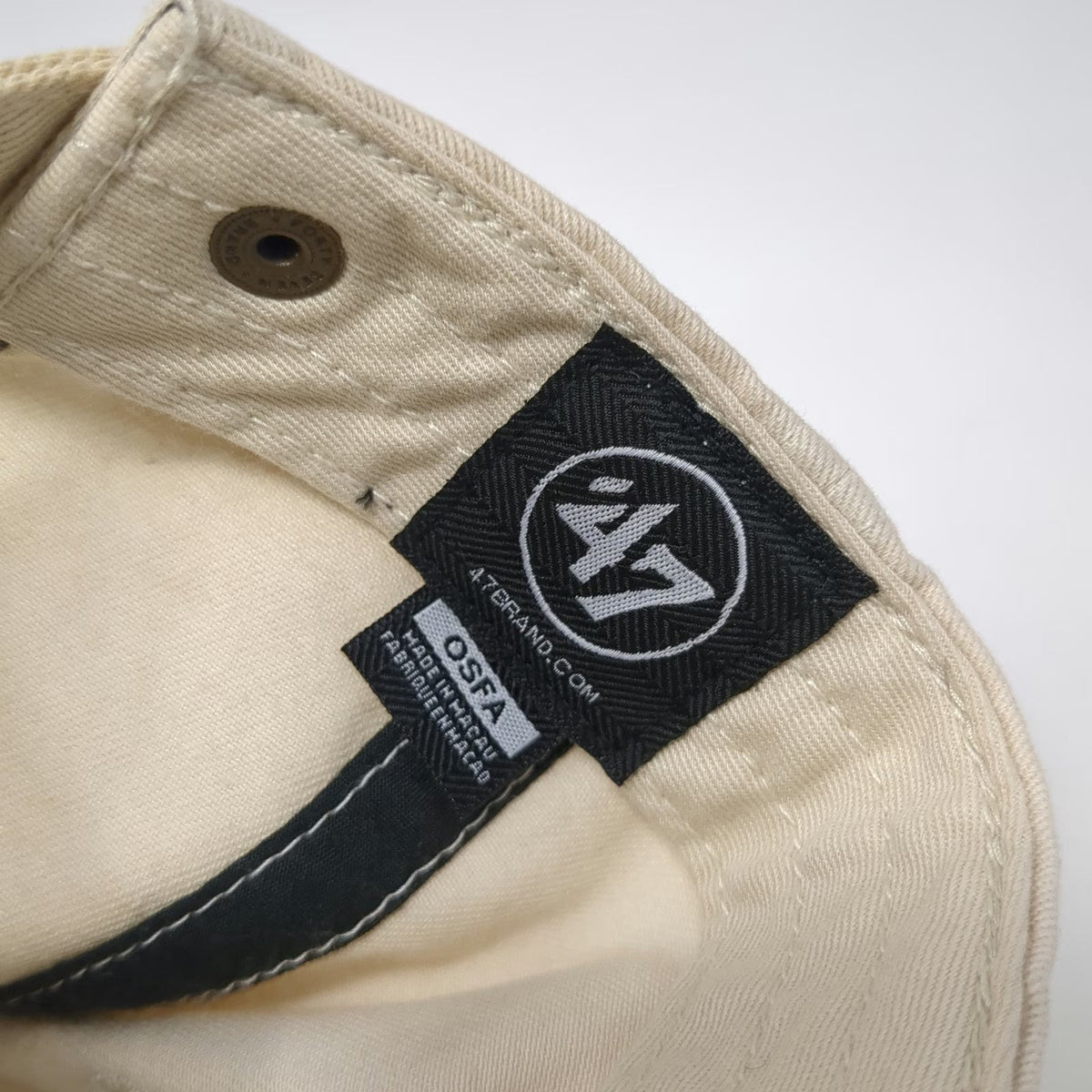 '47 Brand Notre Dame Fighting Irish NCAA Hat Beige OSFM Cap ND Logo Embroidered
