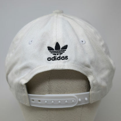 Adidas Baseball Cap White One Size Trefoil Logo Snapback Embroidered Cotton Hat