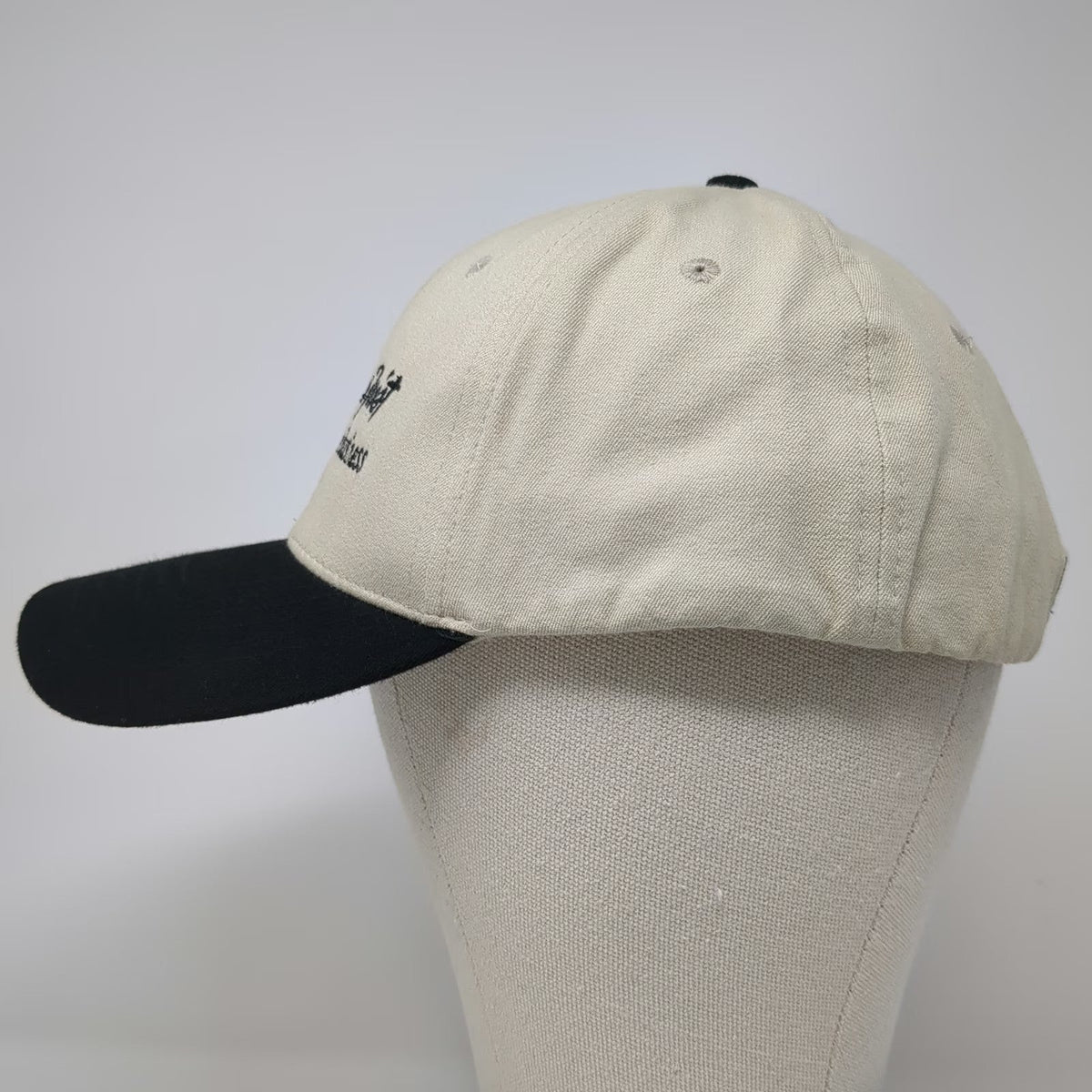Logo World Trus Joist Beige Black One Size Baseball Cap Hat Weyerhaeuser Flag