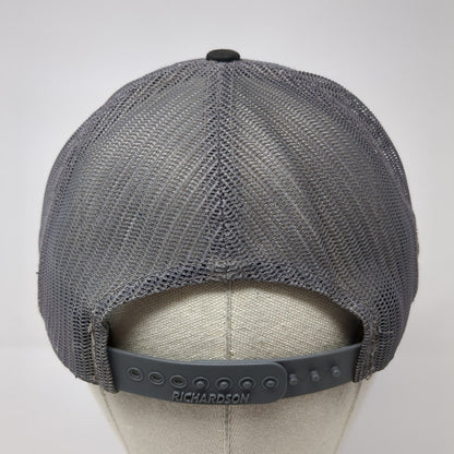 Inventure Snapback Trucker Hat Black One Size Adjustable Mesh Back Richardson