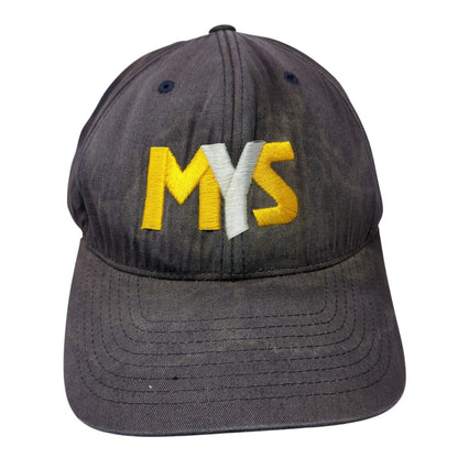 MYS Fitted Hat Blue 7 3/8-8 Stretch Solid Embroidered Pacific Headwear