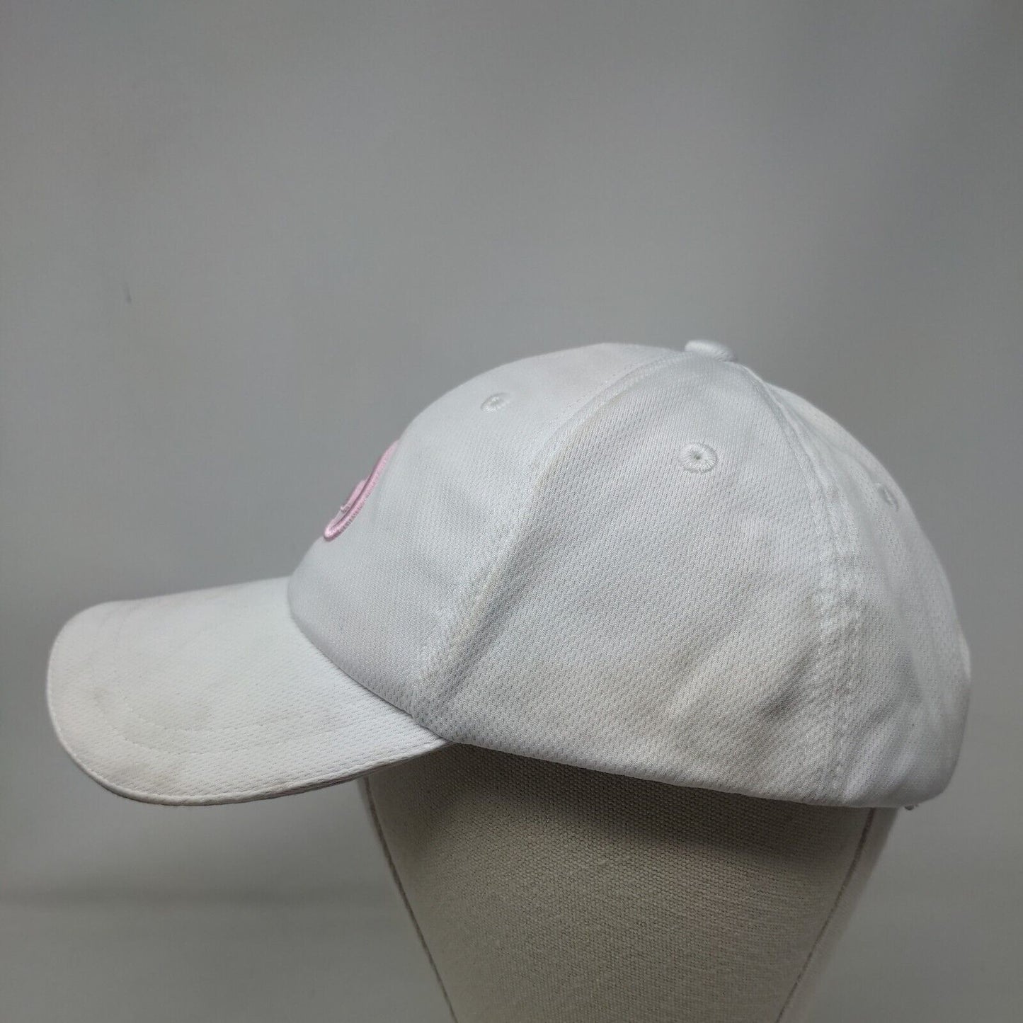 Disney Pink Logo Strapback Hat White Adult Embroidered Adjustable 6 Panel