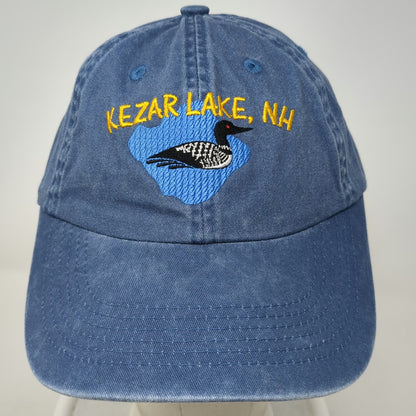 Fort Authority Baseball Cap Blue One Size Hat Kezar Lake NH Loon Embroidered