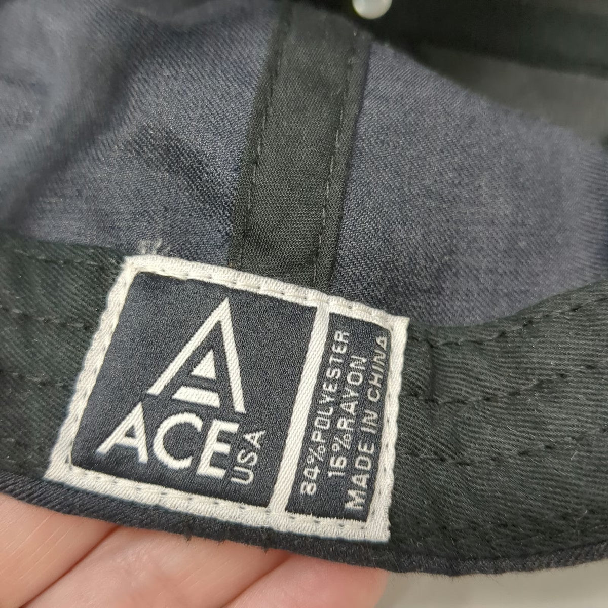 ACE USA Baseball Cap Blue One Size Badlands South Dakota Hat Strapback Heather