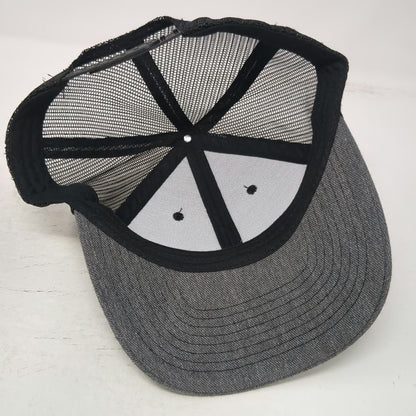 Felling Trailers Trucker Hat Gray OSFM Mesh Back Snapback Logo Patch Work Cap