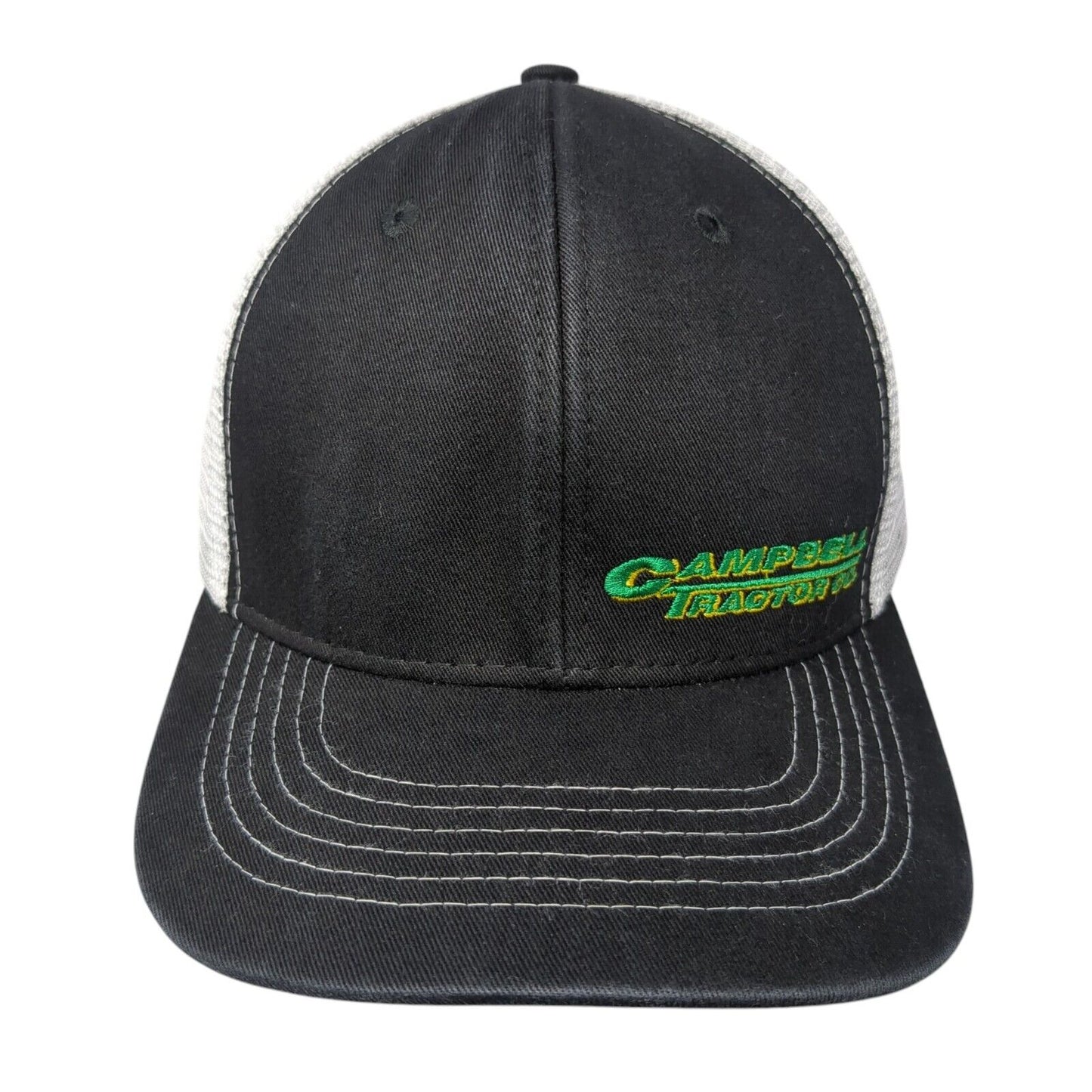 Campbell Tractor Co Snapback Mesh Back Trucker Hat Black One Size