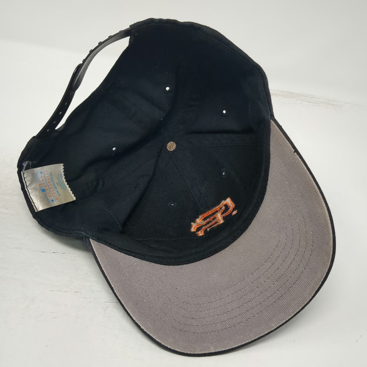 San Francisco Giants MLB Twins Enterprise Snapback Hat Black M Gray Under Brim