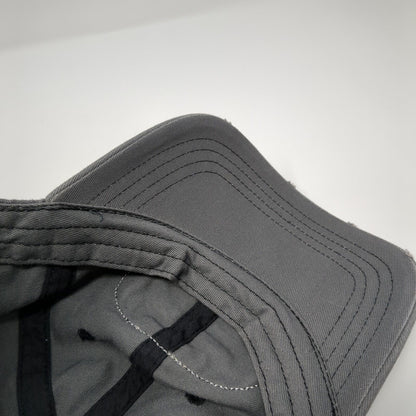 Pflueger Slideback Hat Gray One Size Adjustable Embroidered Distressed Cotton