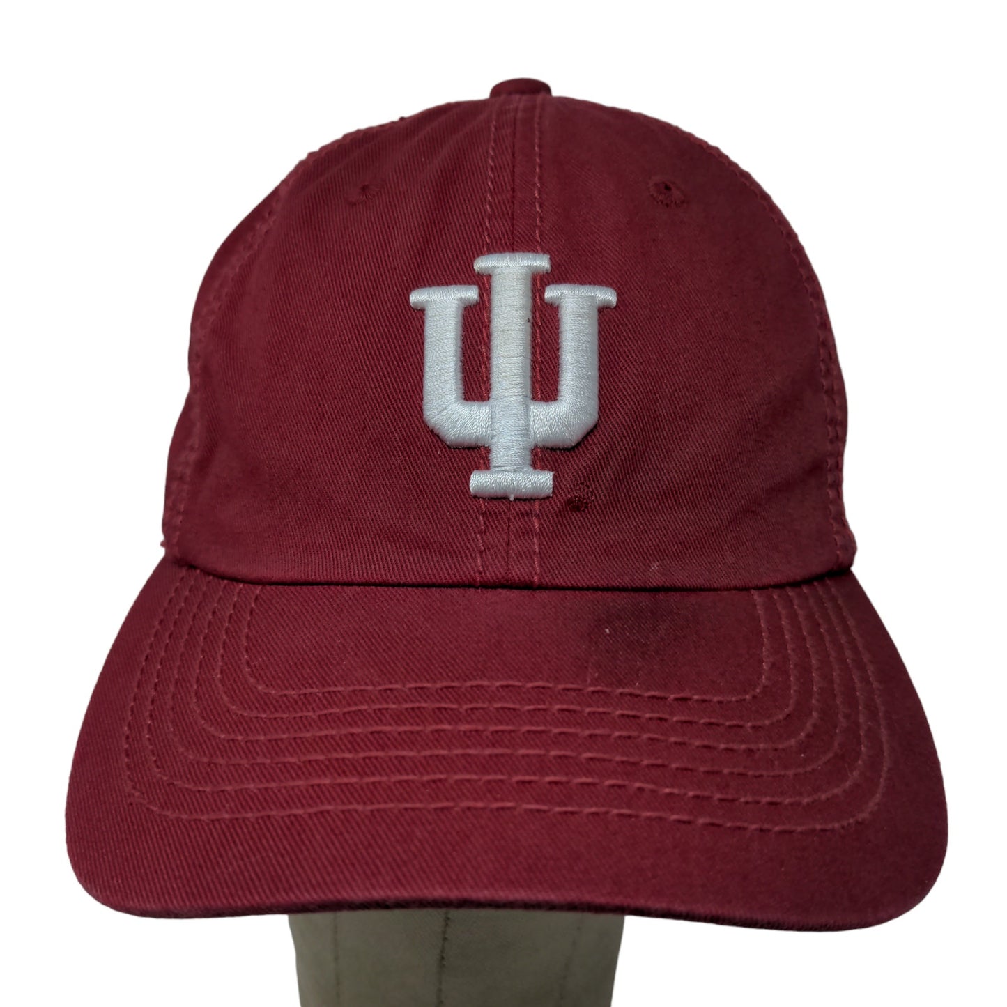 Top of the World Men's Slideback hat Red Embroidered IU Hoosiers Logo Cotton