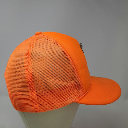 Otto Cap Trucker Hat Orange One Size Mancos Colorado Elk Mesh Snapback Foam