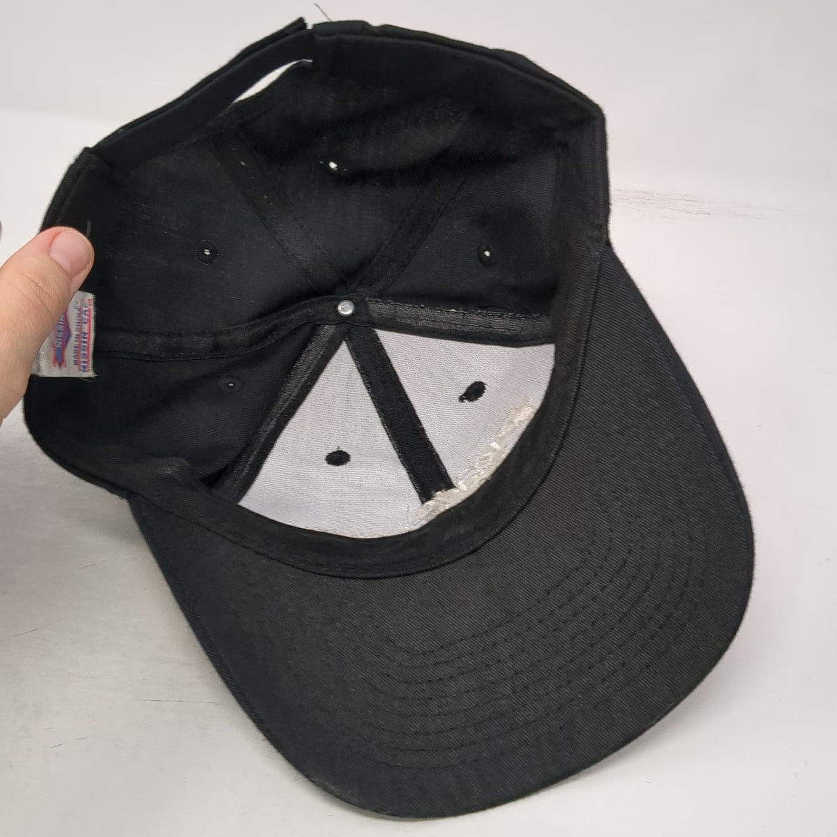 Nissin Baseball Cap Black One Size Kidde Fire Systems Strapback Adjustable Hat