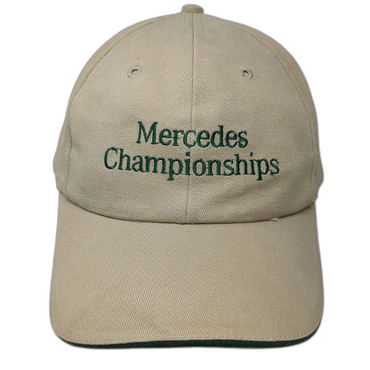 Texace Mercedes Championships Baseball Cap Beige Green One Size Made in USA Hat