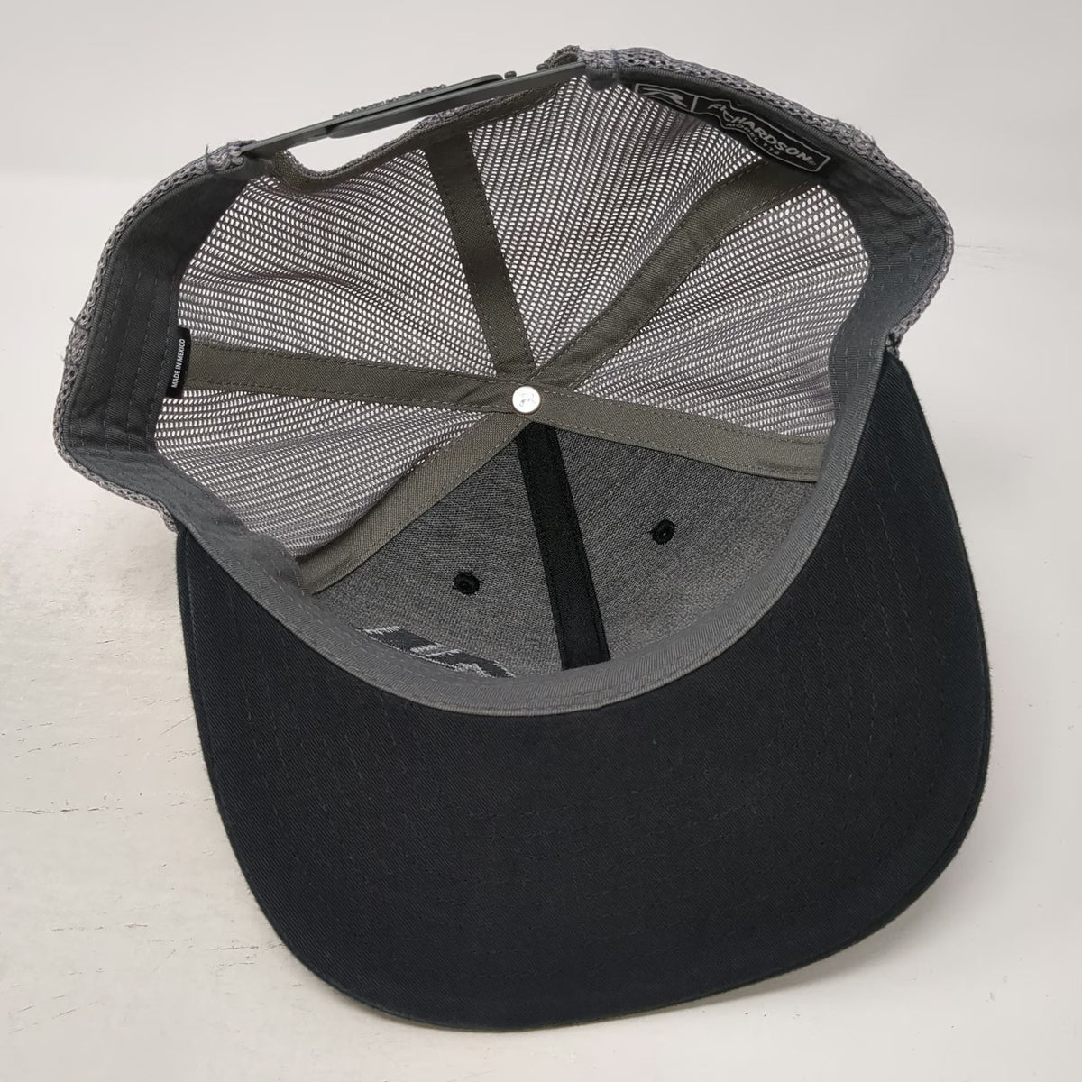 Richardson 112 Trucker Hat Black Gray One Size A&I Distributors Snapback Mesh
