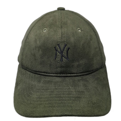 New York Yankees MLB New Era Baseball Cap Green One Size Suede 9TWENTY Slideback