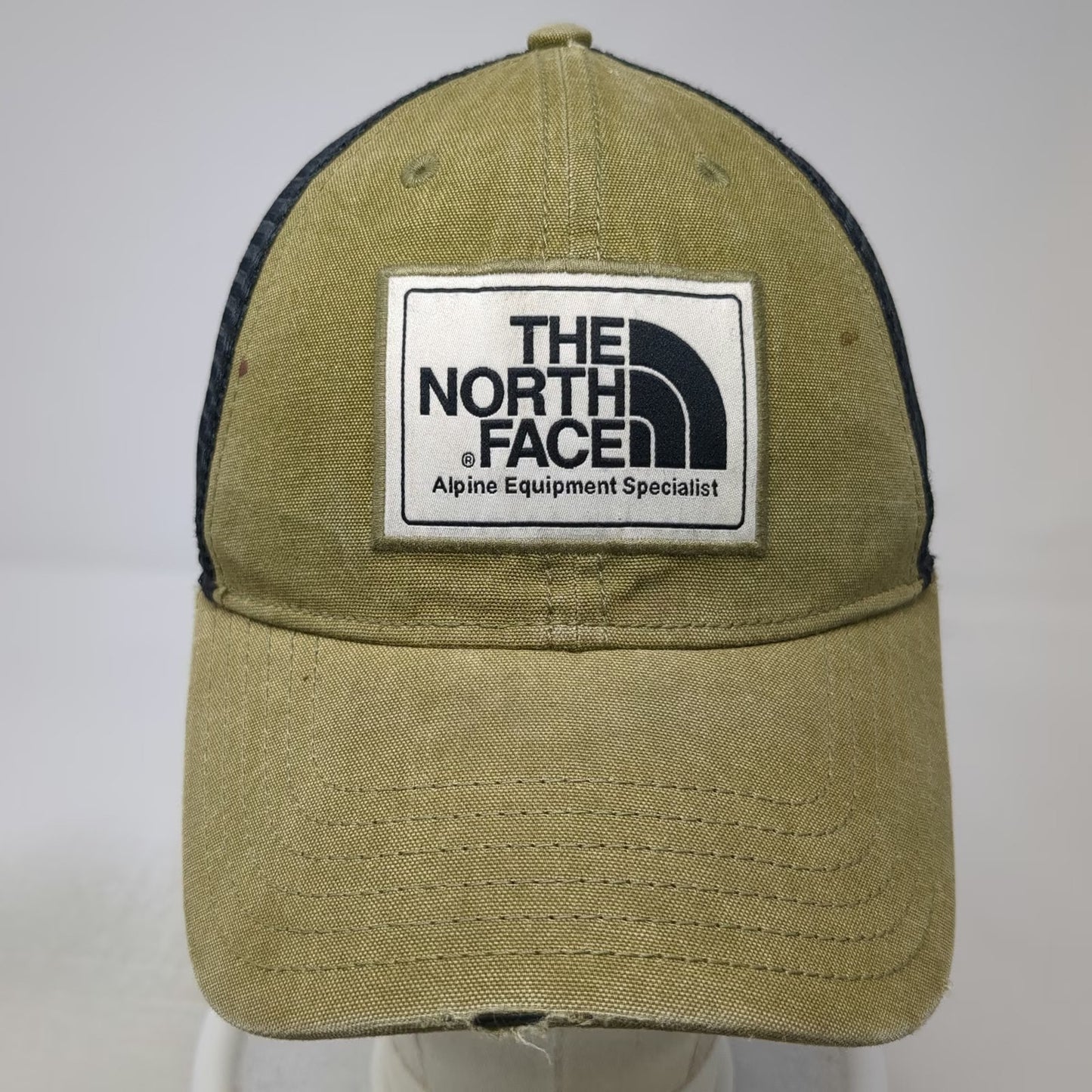 The North Face Trucker Hat Green One Size Mesh Snapback Alpine Equipment Patch