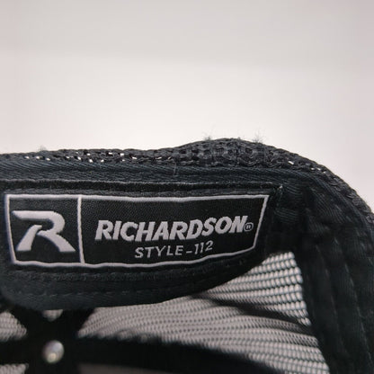 Healthwise Snapback Mesh Back Trucker Hat Black One Size Solid 6 Panel