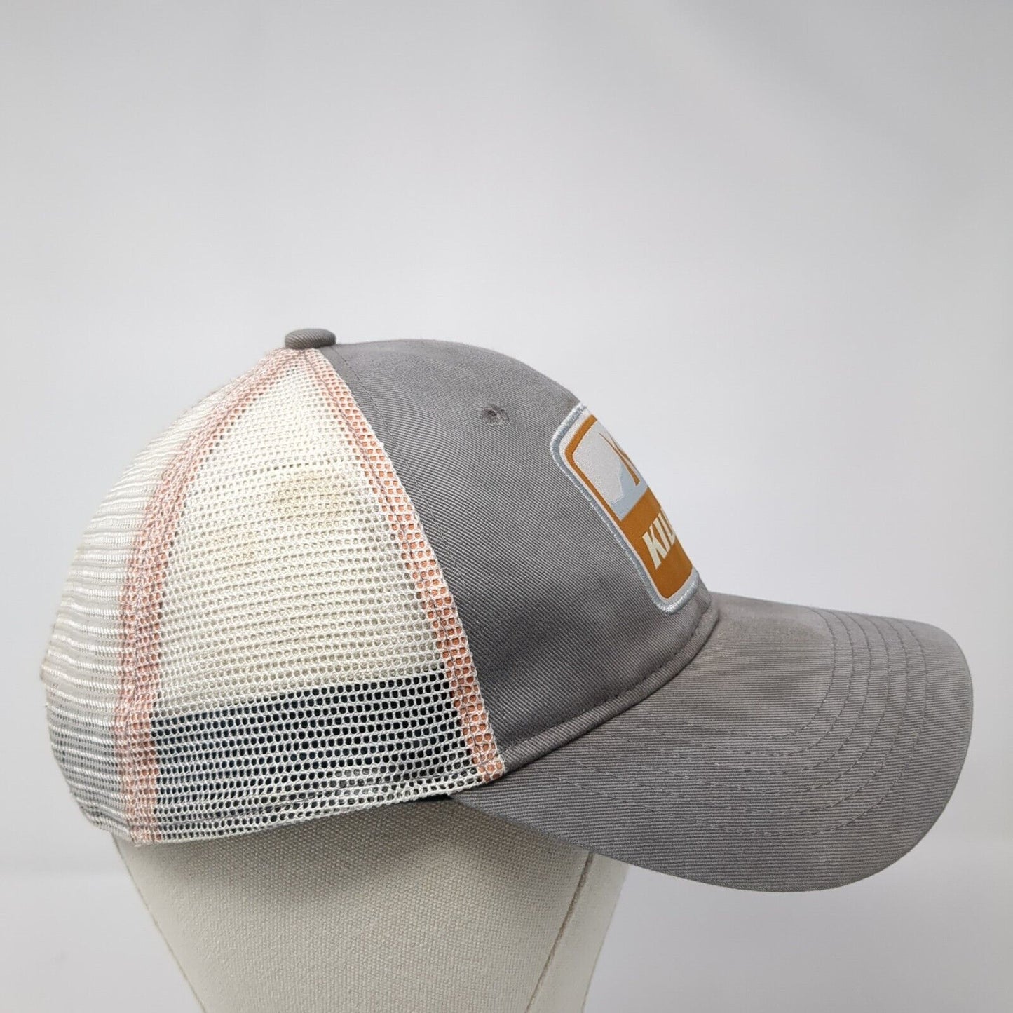 Killik Patch Snapback Mesh Back Trucker Hat Gray One Size Adjustable