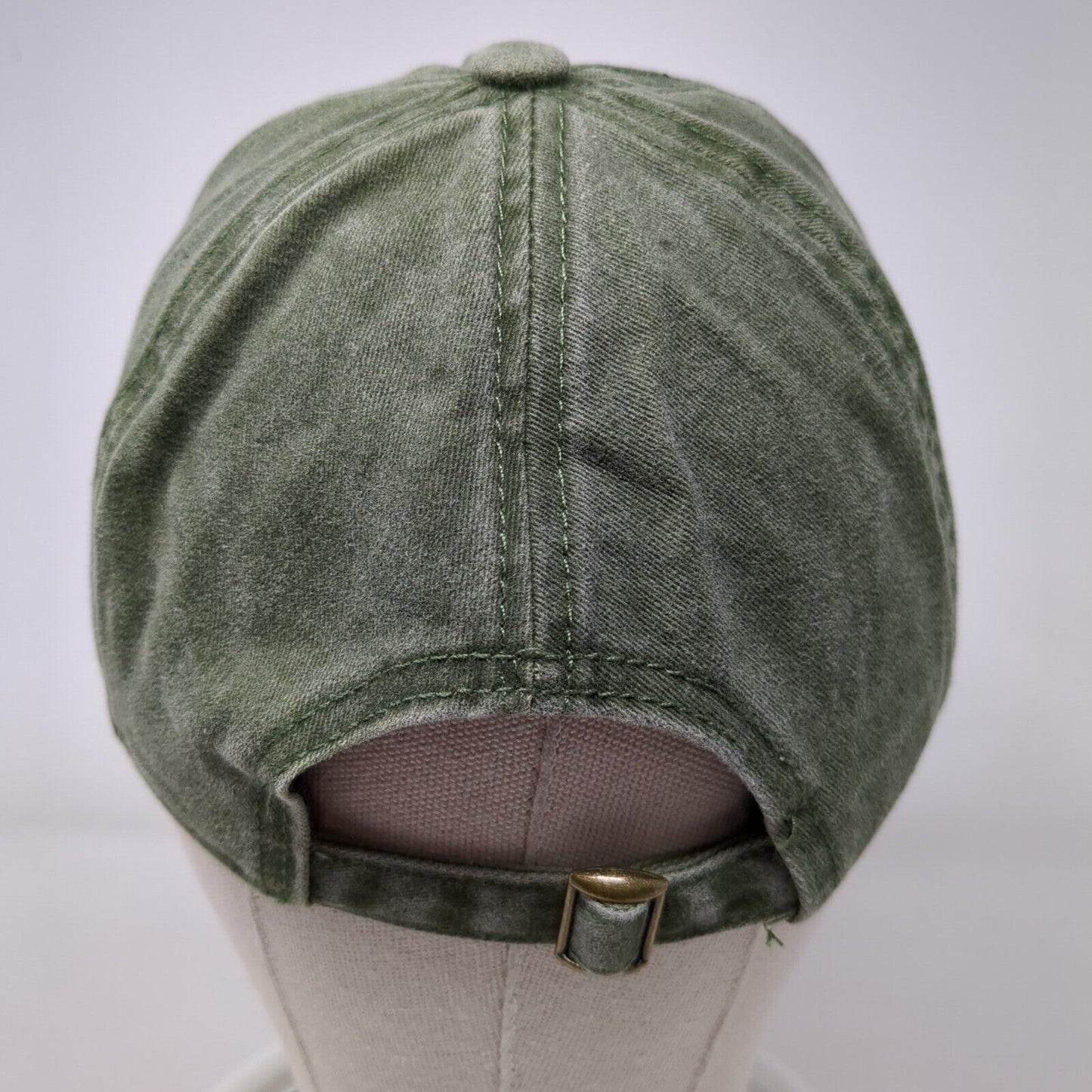 Wild Slideback Hat Green OSFM Adjustable Embroidered 6 Panel Vented Holes Cotton