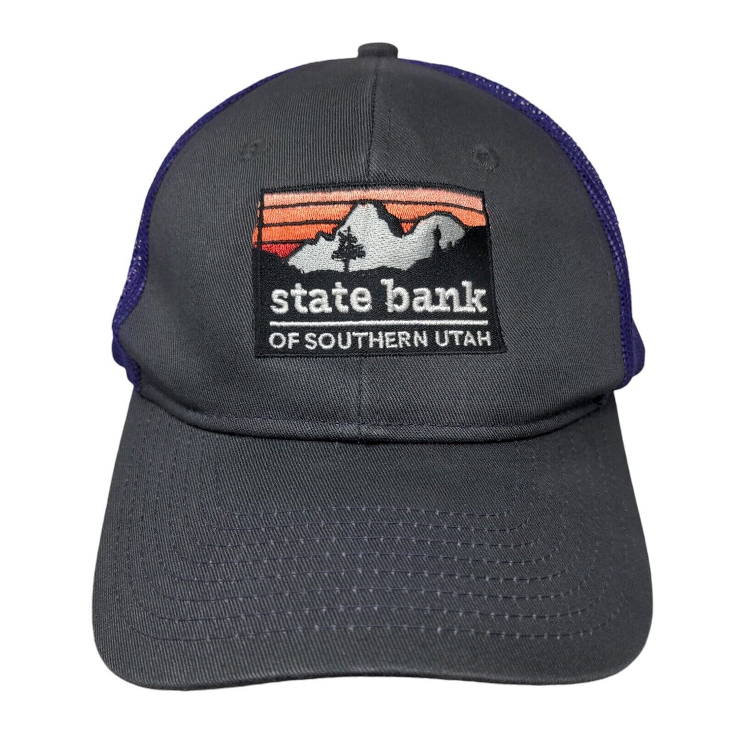 State Bank Of Southern Utah Snapback Trucker Hat Multicolor One Size Mesh Back