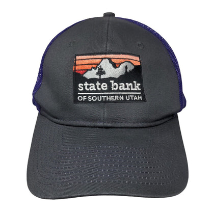 State Bank Of Southern Utah Snapback Trucker Hat Multicolor One Size Mesh Back