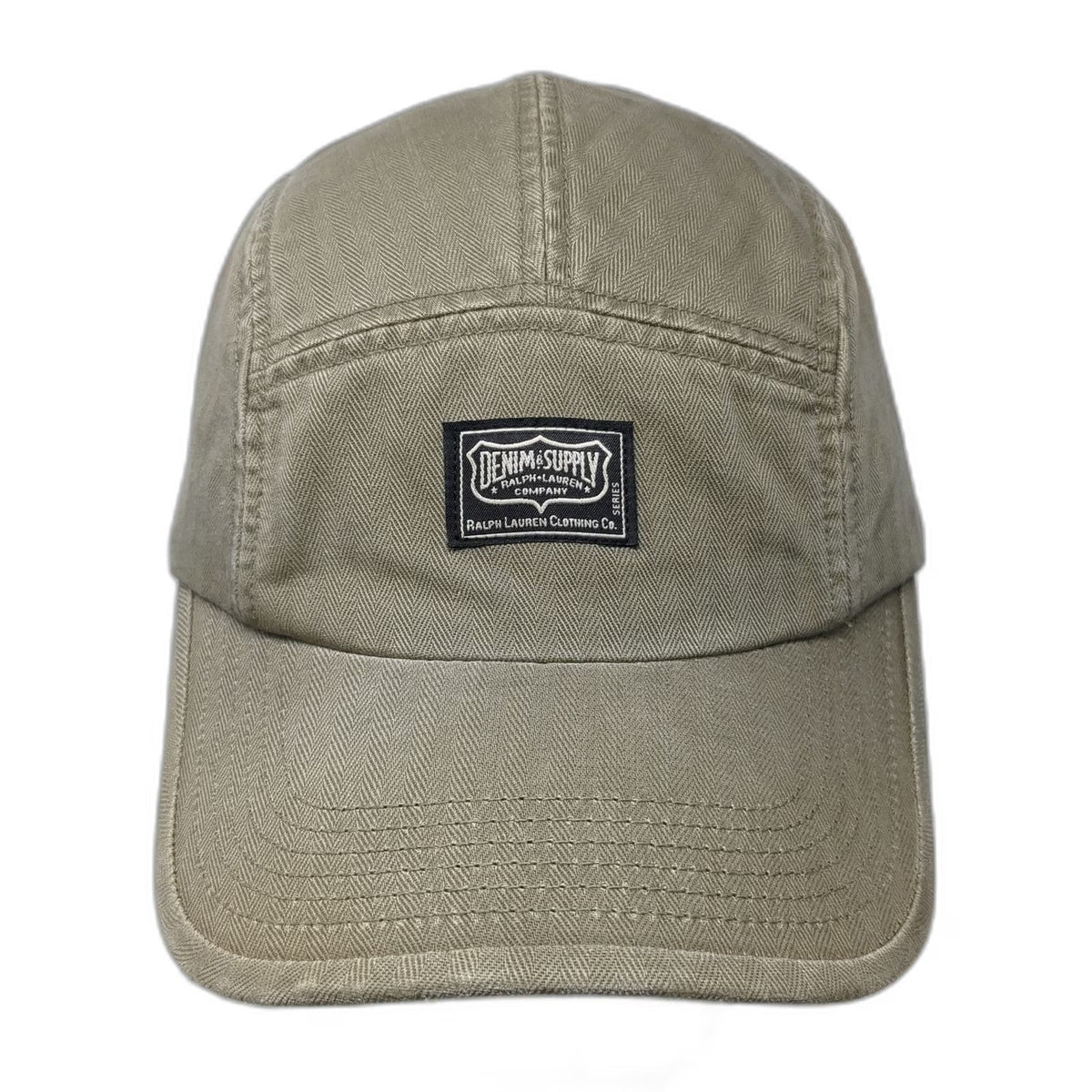 Denim & Supply Ralph Lauren 5 Panel Brown One Size Herringbone Hat Adjustable