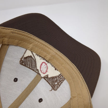 Idaho Kombucha Co. Snapback Mesh Back Trucker Hat Brown OSFA Yupoong