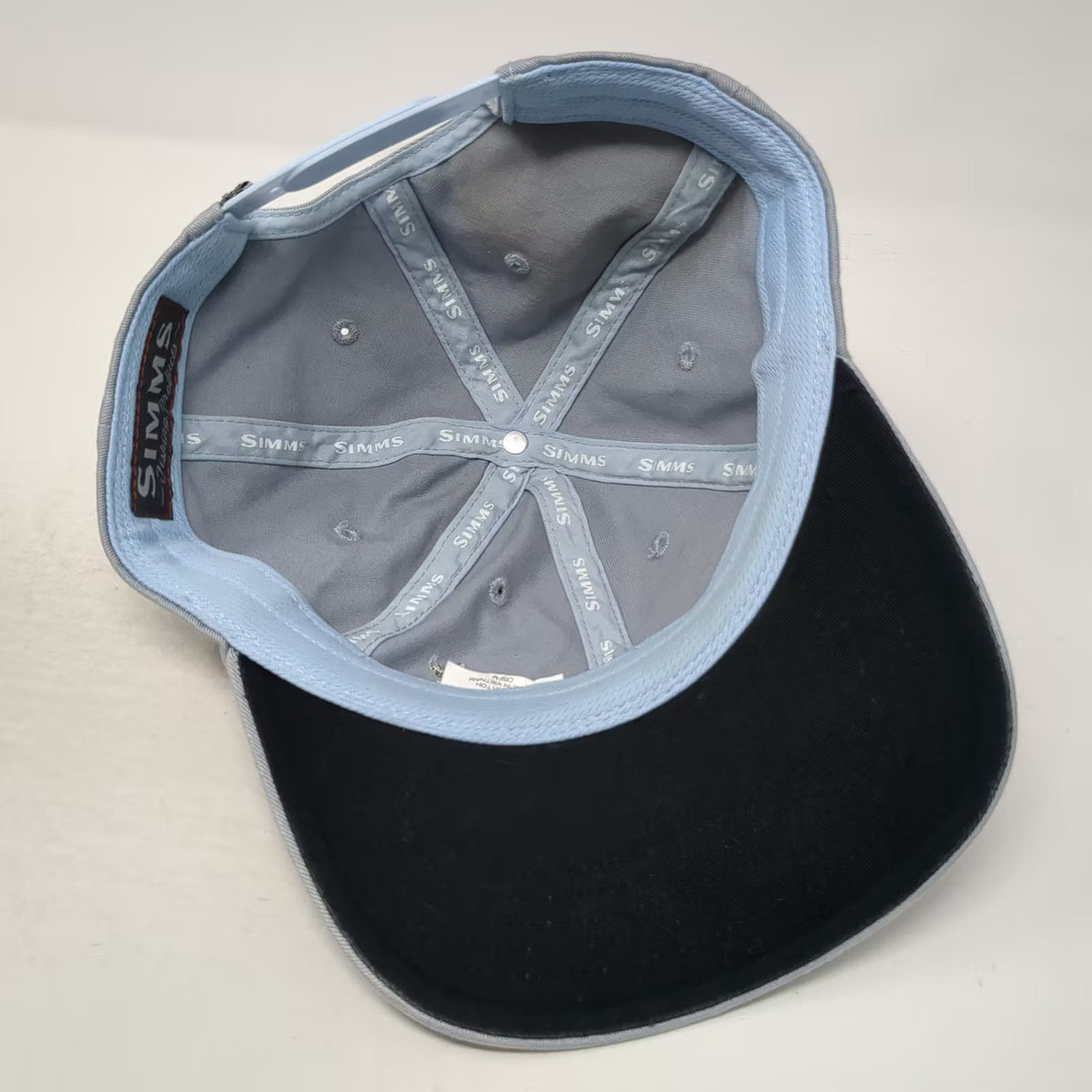 Simms Trout Stalkers Ennis Montana Hat Blue One Size Snapback Cotton Adjustable